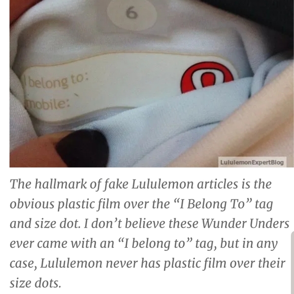 How to spot a fake Lululemon - Picture 7 of 8